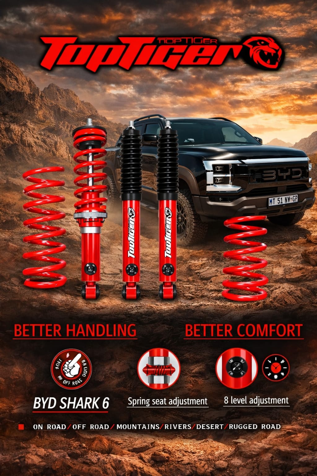 BYD Shark 6 - 2" Lift Kit