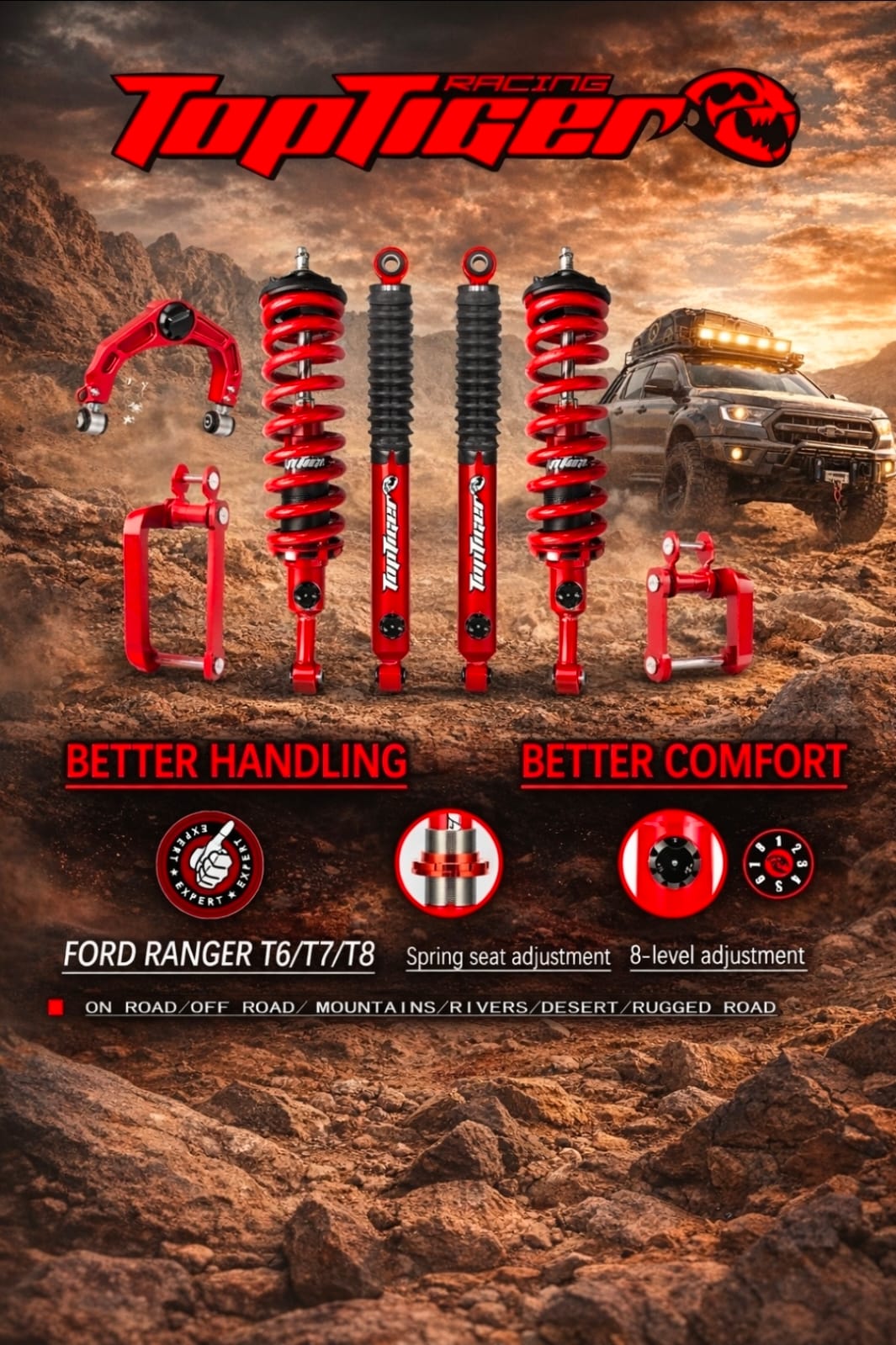 Ford Ranger T6/T7 - 2" Lift Kit