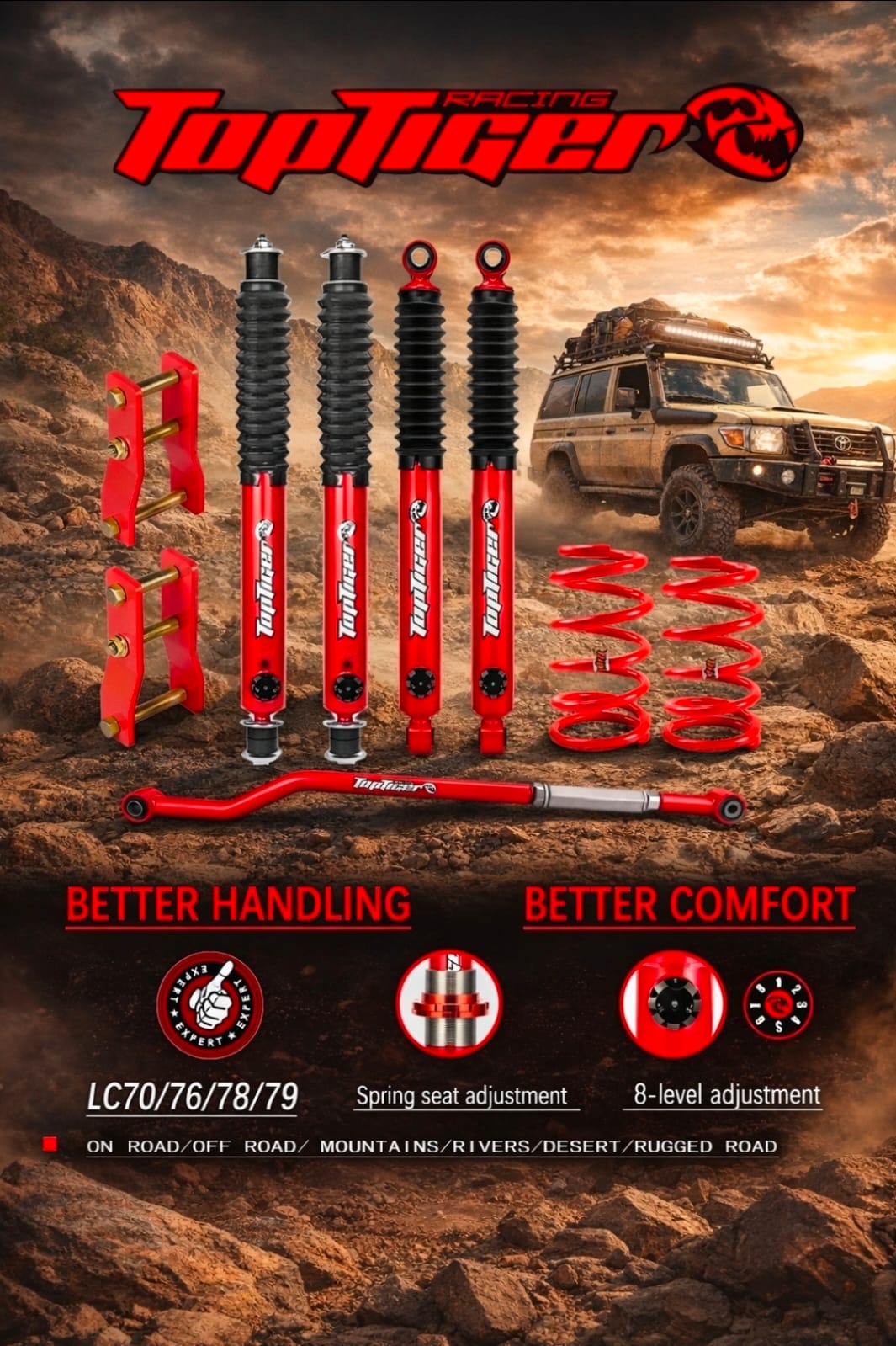 Landcruiser 70/76/78/79 - 2" Lift Kit