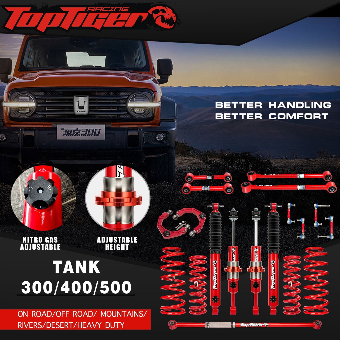 GWM Tank 300 - 2" Lift Kit