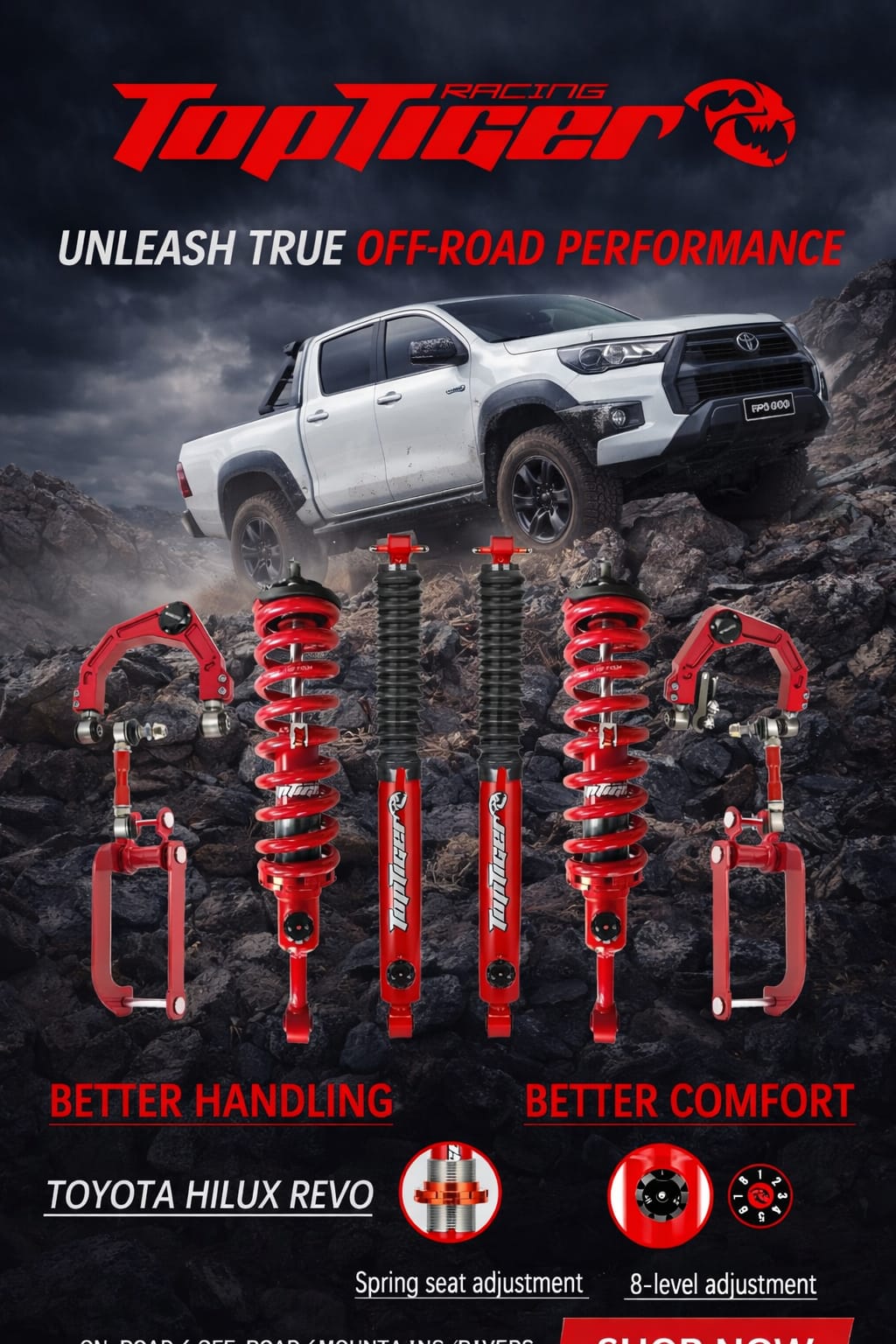 Toyota Hilux Revo GD6 - 2" Lift Kit